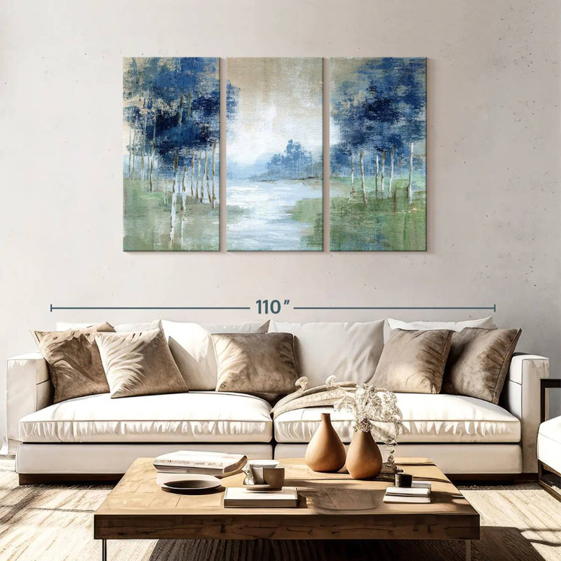 Avery Birch River, 48" H x 74" W