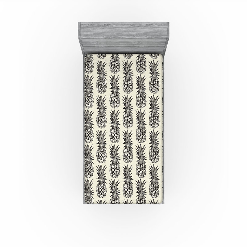 Ensemble de 2 draps-housses Ambesonne, Drap-housse pour lit simple
