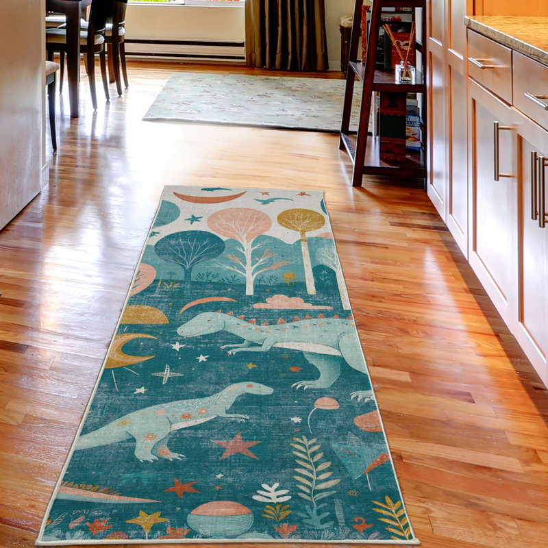 Machine Printed 229cm X 79cm Area Rug