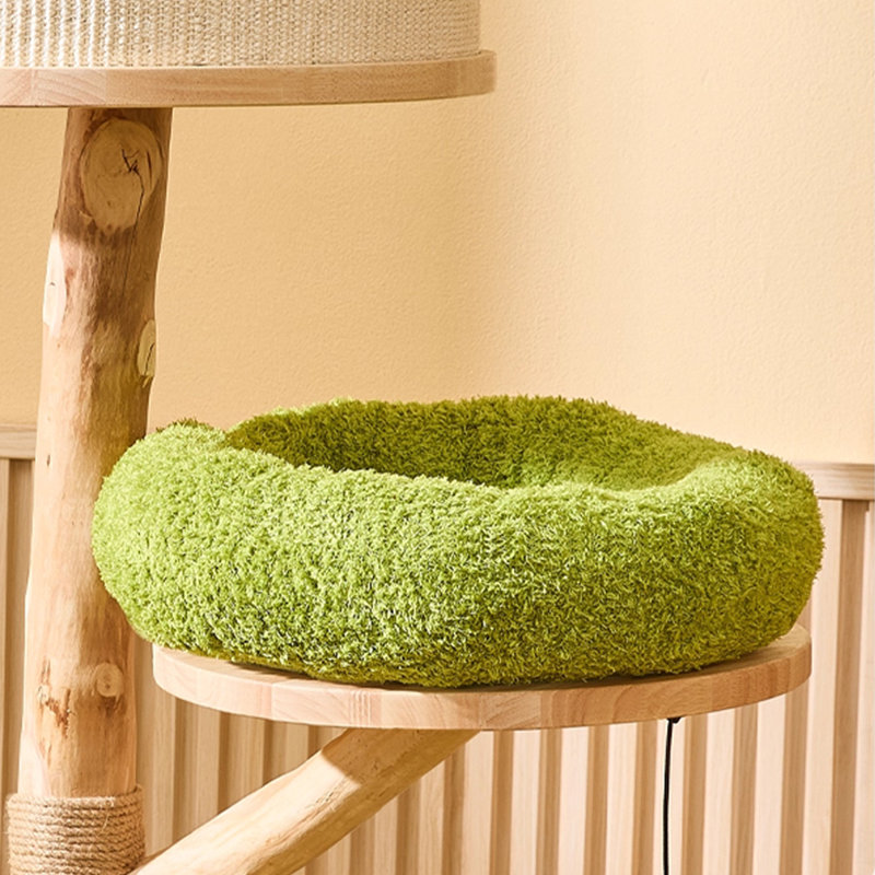 Arbre à chat 3 niveaux avec condons, perchoir, poteaux à griffer
