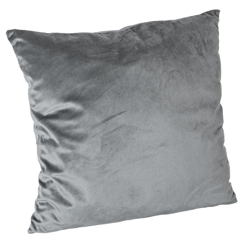 Square Scatter Cushion with Filling, Grey