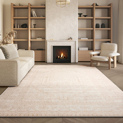 Tapis oriental ivoire / beige Wadlington