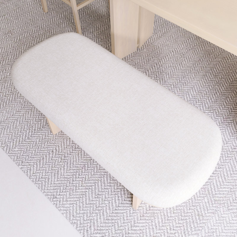 Ensemble de table de salle à manger 65,25 po avec banc 65,25 po, Naturel