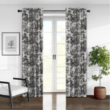 Au Village Toile Rod Pocket Drapery Panels - Pair