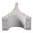 Decorative Object Porcelain Honeycomb Eiffel Tower Design For Home Office Bedroom Living Room - 14" Ivory