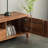 Black walnut solid wood TV cabinet-108068364