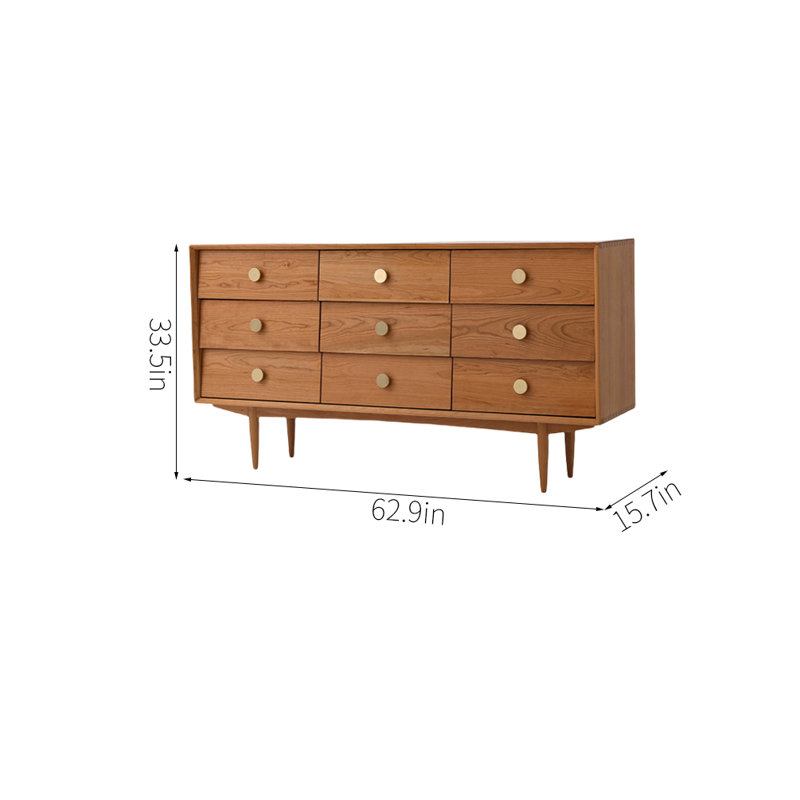 Commode d'appoint en bois massif Simple Style