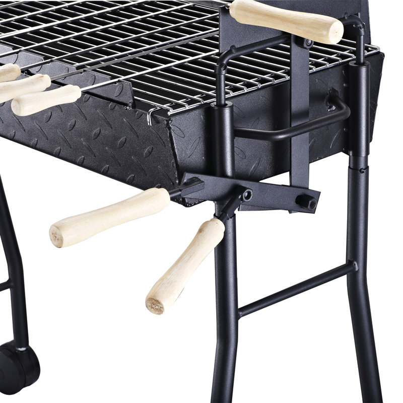Outsunny 29.5'' W Barrel Charcoal Grill