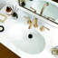 Robinet de salle de bain moderne à 2 poignées avec assemblage de bonde, aérateur économiseur d'eau, valve en céramique, installation facile, comprend bonde escamotable et outils-110958038