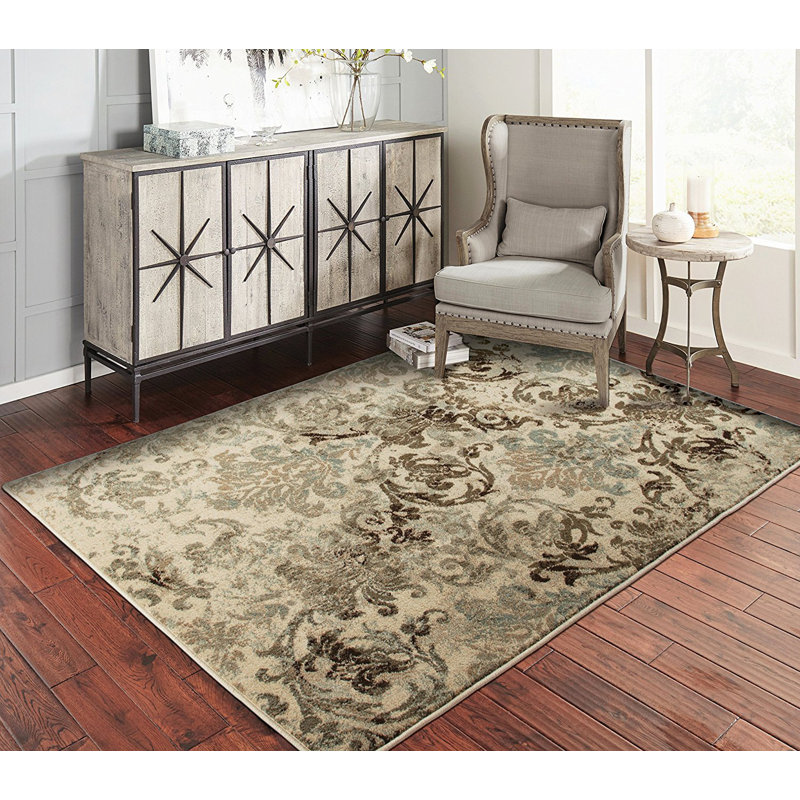 Singleton Wool Floral Indoor Rug, Rectangle 2' x 3'