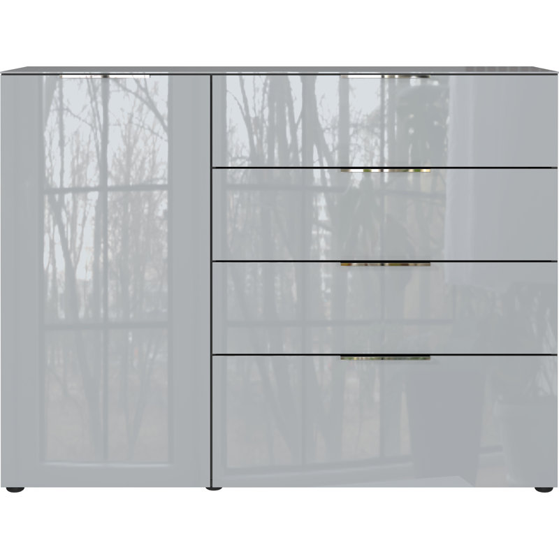 Abbygail 133.5cm Sideboard, Graphite/Silver Grey