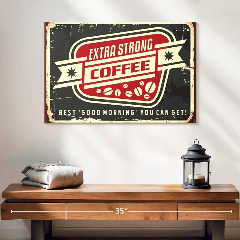 Plaque murale «Best Morning Coffee», H 16 po x l 24 po
