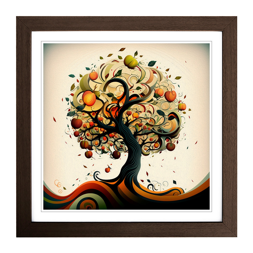 Apple Tree Abstract Art - Framed Print