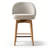 Swivel Upholstered Counter Stool-841093881