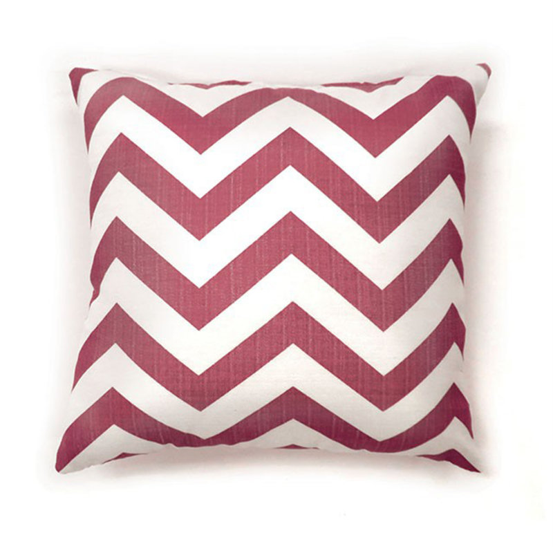 Coussin décoratif Bates, H 15,3 po x l 15,3 po, Rouge
