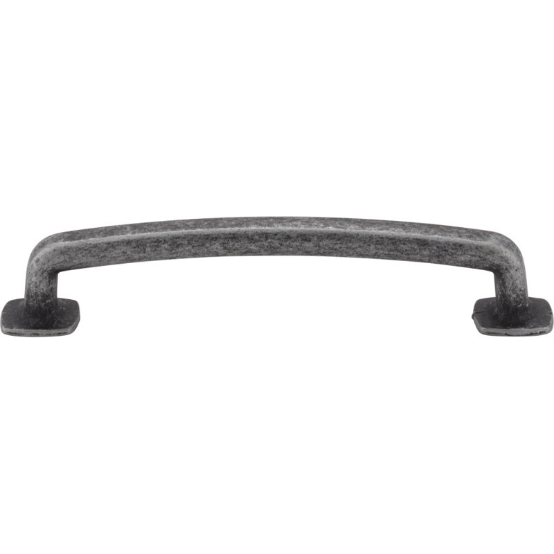 Belcastel I Bar Pull, Distressed Antique Silver, 5 1/16"
