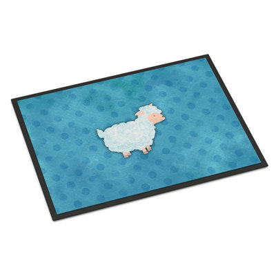 Tapis de porte extérieur anti-dérapant ovin Finney
