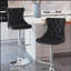 Tabourets de bar pivotants en velours à hauteur de siège réglable, tabourets de bar à base chromée avec dossier capitonné confortable, ensemble de 2-1389769684