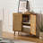 Emily 30'' Tall 2 - Rattan Door Accent Cabinet with Solid Wood Legs-544735627