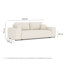 Three-seater square arm sofa-1088418817