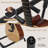 Multi Guitar Stand with 3-tier Shelves, Thick Rubber Padding Folding Guitar Display Rack for Acoustic, Electric and Bass