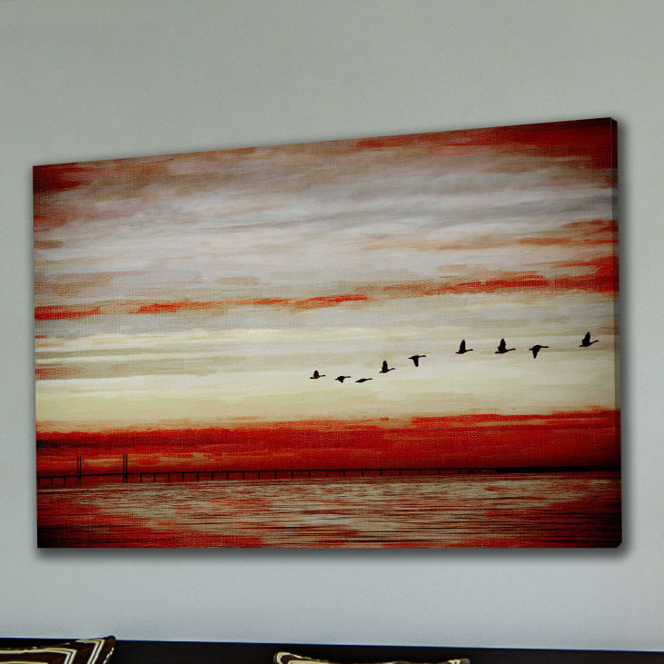 Flying South by Parvez Taj - Wrapped Canvas Print, 66cm H x 101cm W x 2cm D