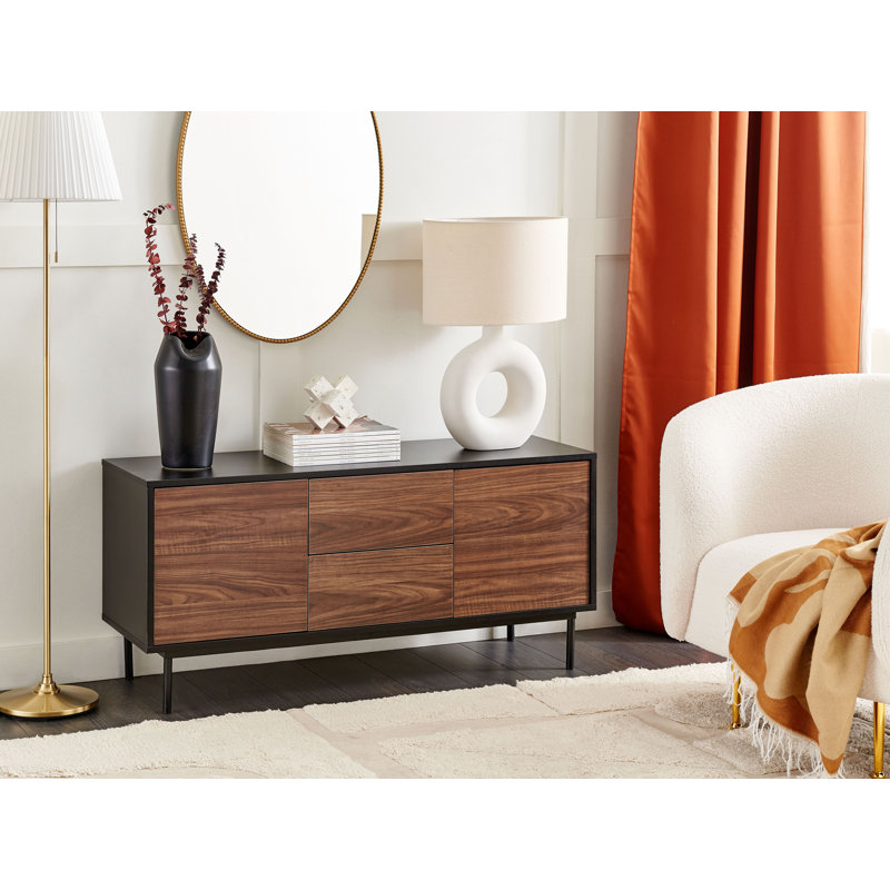 Gruffudd 120cm Sideboard, Black