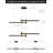 Modern Black Linear Chandelier
