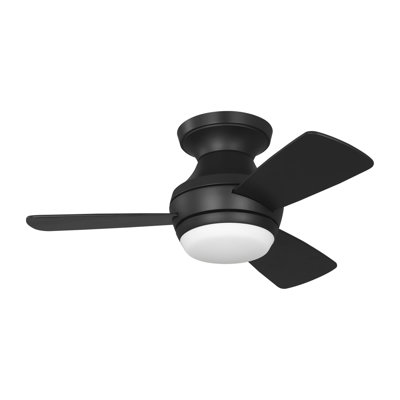 Ventilateur de plafond intérieur Houle avec pales noir minuit et télécommande portable