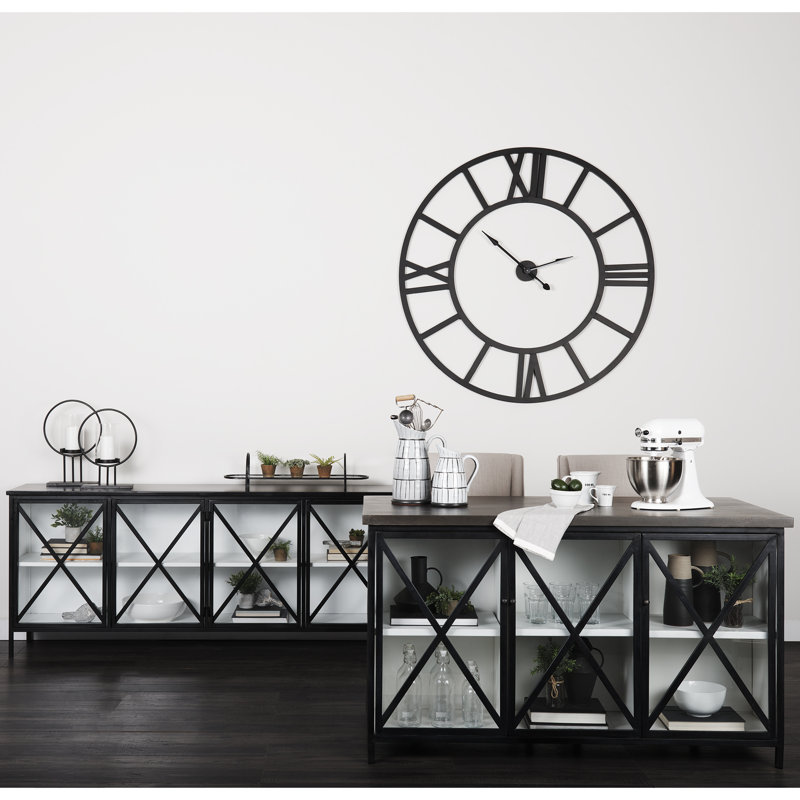 Tildon 79'' Sideboard, Black/White