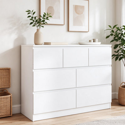 106 cm W Chest of 7 Drawers