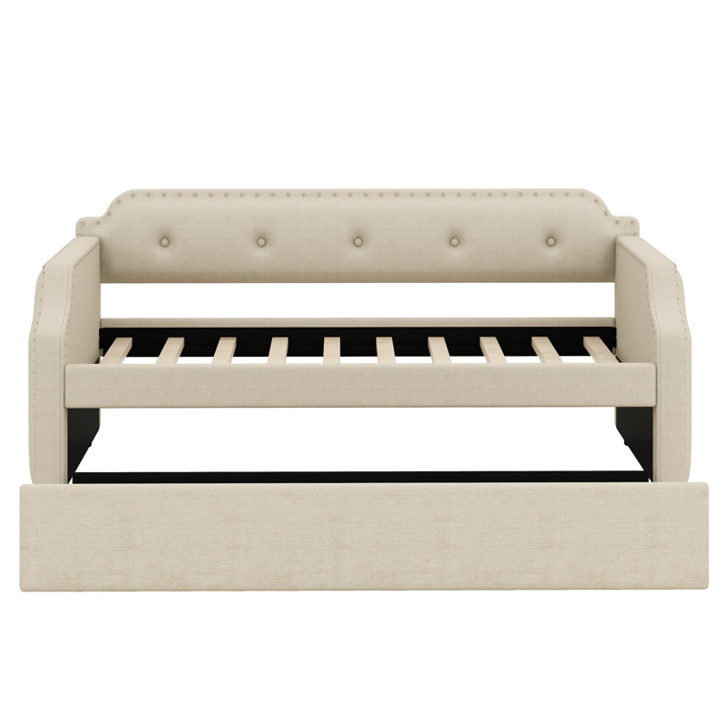 Kyshana Upholstered Daybed, Beige