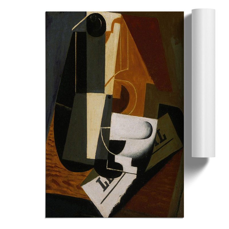 Coffeepot by Juan Gris - No Frame Painting, 59cm H x 42cm W x 0.1cm D