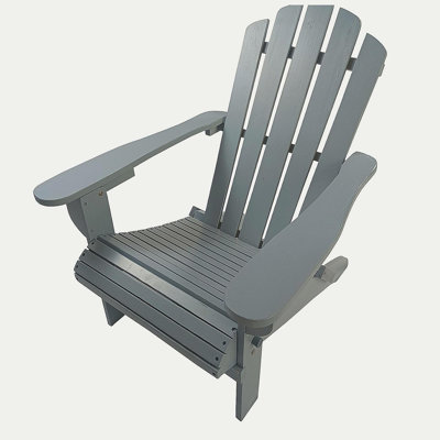 Chaise Adirondack en bois pour l'extérieur ou l'intérieur, pliable