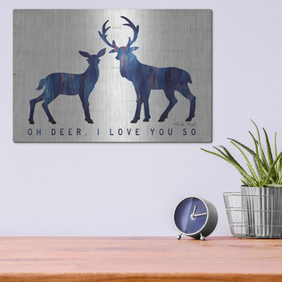 «Oh Deer, I Love You So» par Cindy Jacobs sur métal