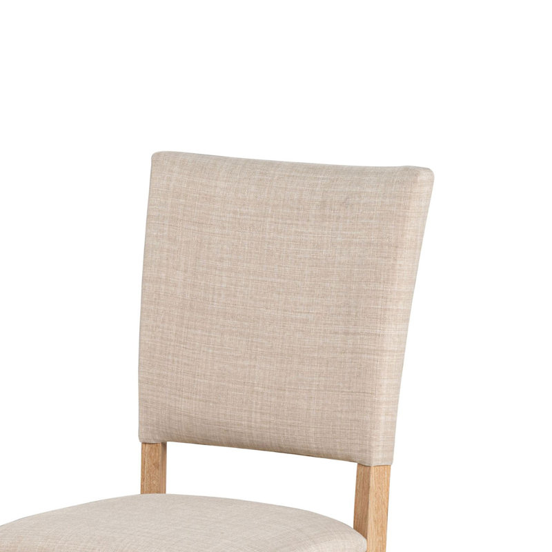 Chaise d'appoint rembourrée Quain, Beige