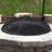 Heavy-Duty Round Steel Mesh Fire Pit Spark Screen with Handle - 40"-1694728815