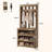 71" Tall Room Divider with Shelves