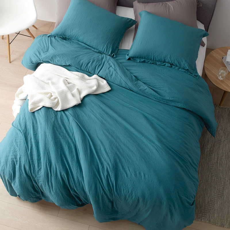 Polyester Twill Duvet Cover Set, Twin XL Comforter + 1 Standard Sham, Off White