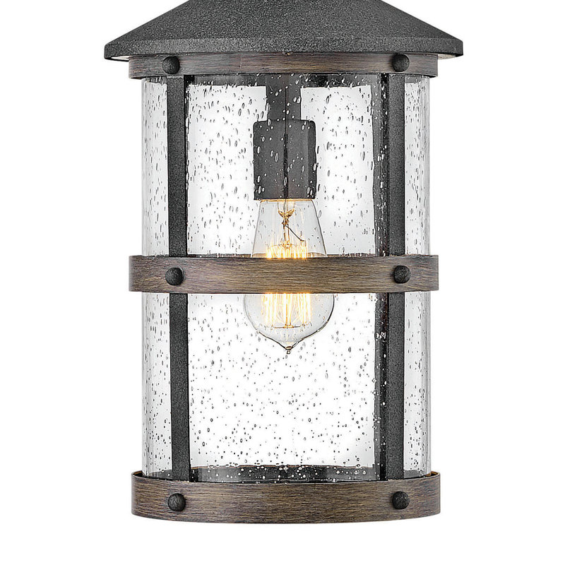 Lakehouse Black 1 -Bulb 17.75" Outdoor Pendant