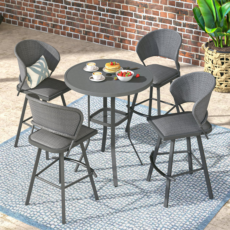 Metal Bar Set, Gray