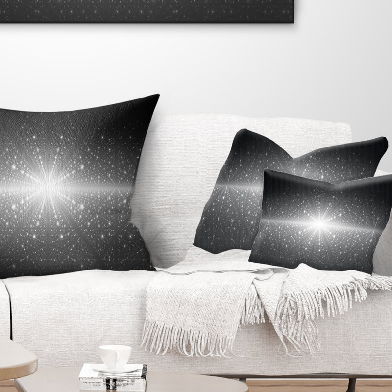  Coussin lombaire abstrait Stardust et étoiles brillantes