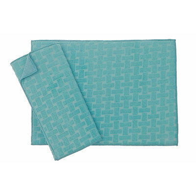 Tapis de vaisselle en microfibre 2 pièces