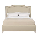 Caroline/Casey Queen Upholstered Low Profile Panel Bed