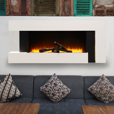 Latitude Run 132cm W Electric Fireplace with 5120 BTU