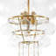 Stylish 6 - Light Tiered Drop Jellyfish Clear Glass Globe Chandelier