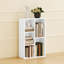 HOMCOM 2 Tier Bookshelf with 5 Open Storage Compartments-1231039291