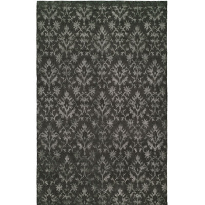 Floral Area Rug in Gray