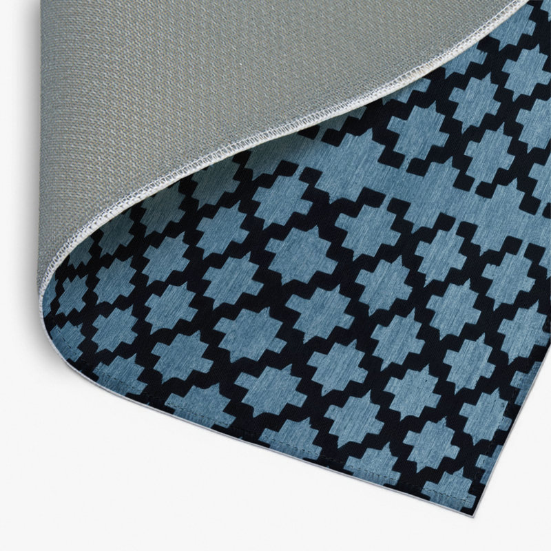 Tapis gris intérieur et extérieur Trellis, Rectangulaire 2 pi x 3 pi
