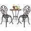 Ensemble bistro d'extérieur en fonte d'aluminium avec trou pour parasol Beaverville